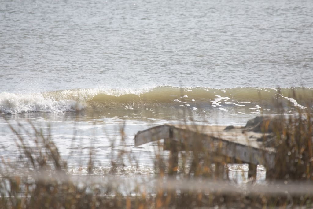 King Tides eroding beach